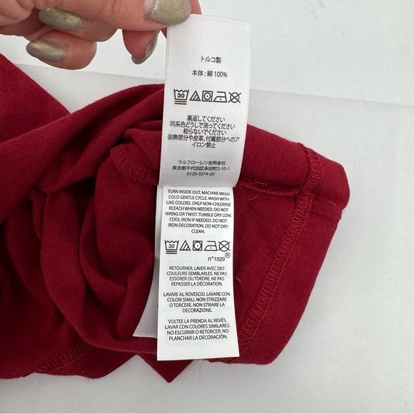 Ralph Lauren Bear Cotton Jersey Tee Kids L (14-16) Polo Bear Graphic  New - Picture 11 of 13